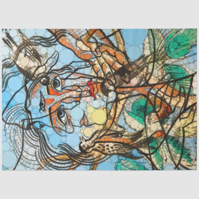Papel De Seda Tarin, Infinity Dots by After Francis Picabia (Frente )