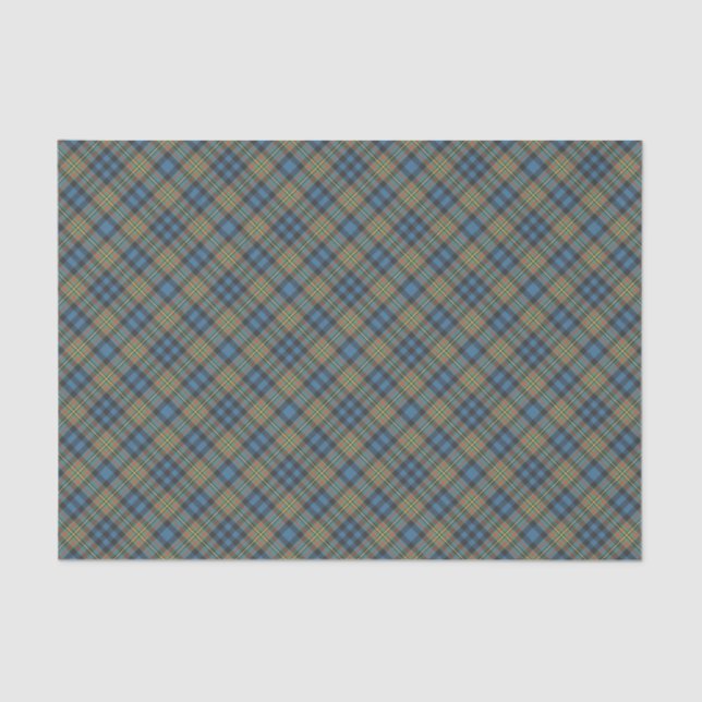 Papel De Seda Tartan Antigo do Clã MacLellan (Frente )