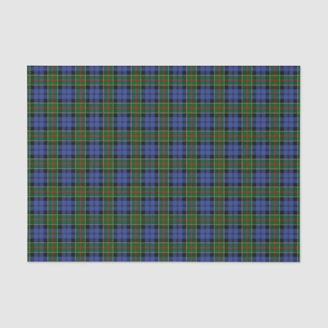 Papel De Seda Tartan de Colquhoun do clã (Frente )
