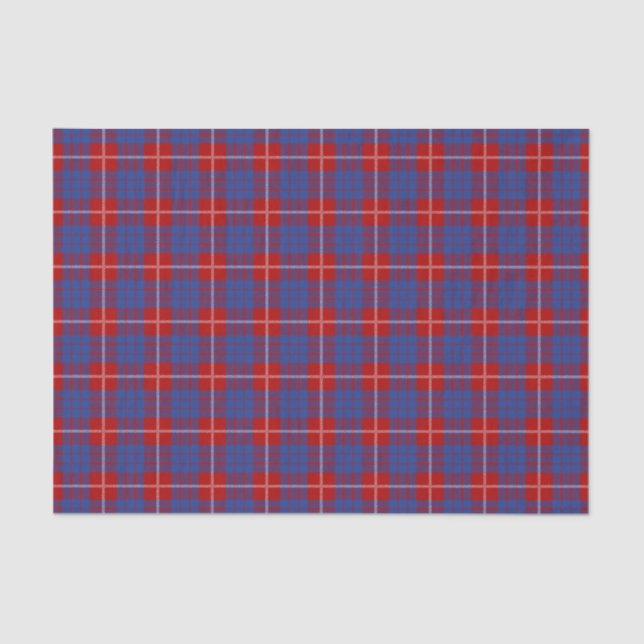 Papel De Seda Tartan de Hamilton do clã (Frente )