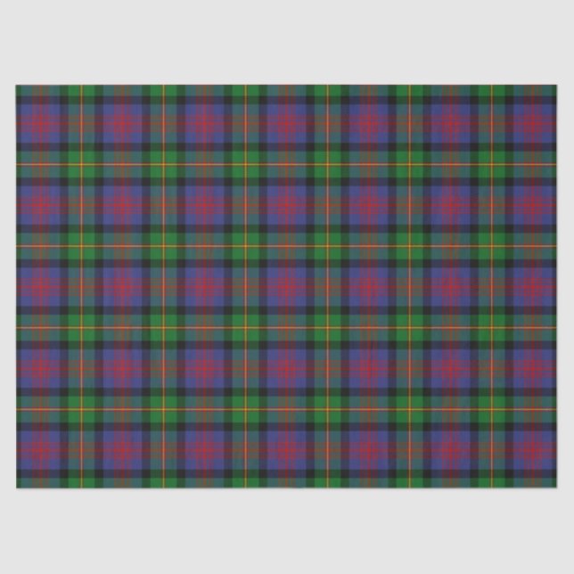 Papel De Seda Tartan de Logan do clã (Frente )