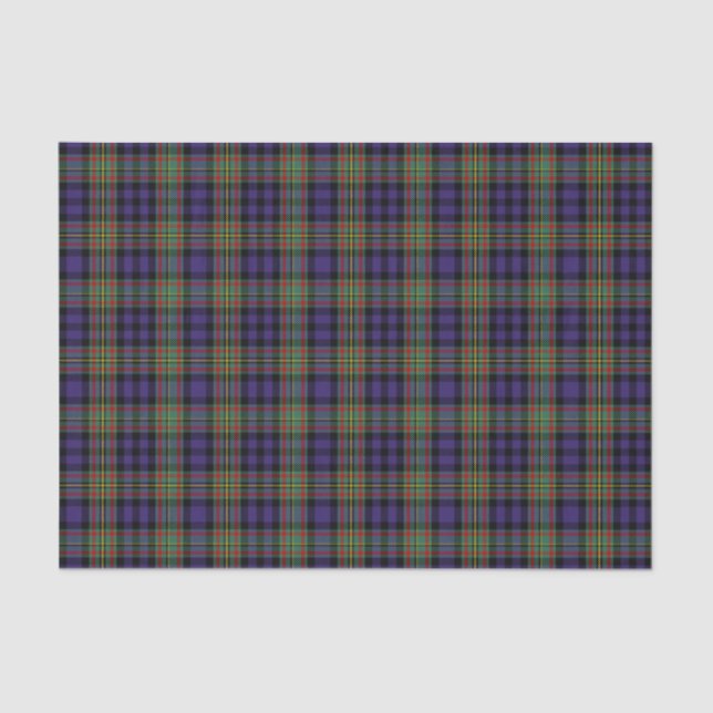Papel De Seda Tartan de MacLellan do clã (Frente )
