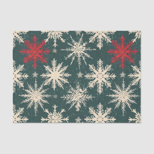 Papel De Seda Tartan de Natal e Árvores Sem Costura (Frente )