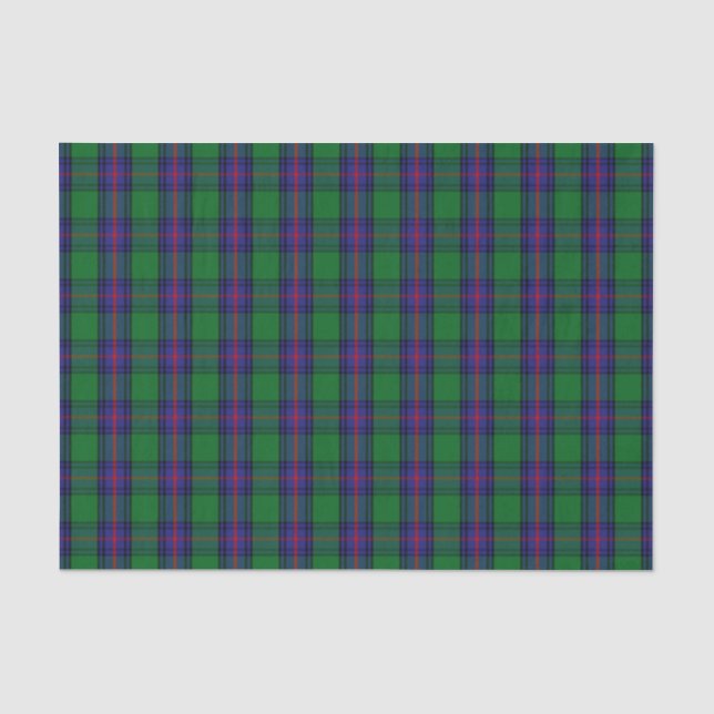Papel De Seda Tartan de Shaw do clã (Frente )