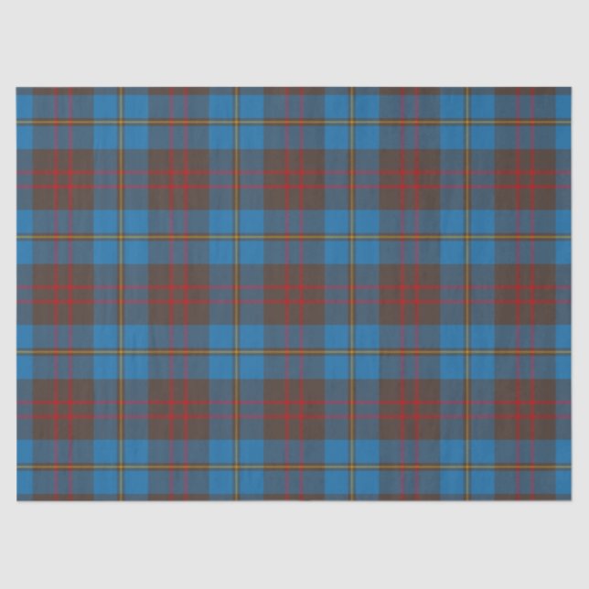 Papel De Seda Tartan do clã da caça de Cameron (Frente )