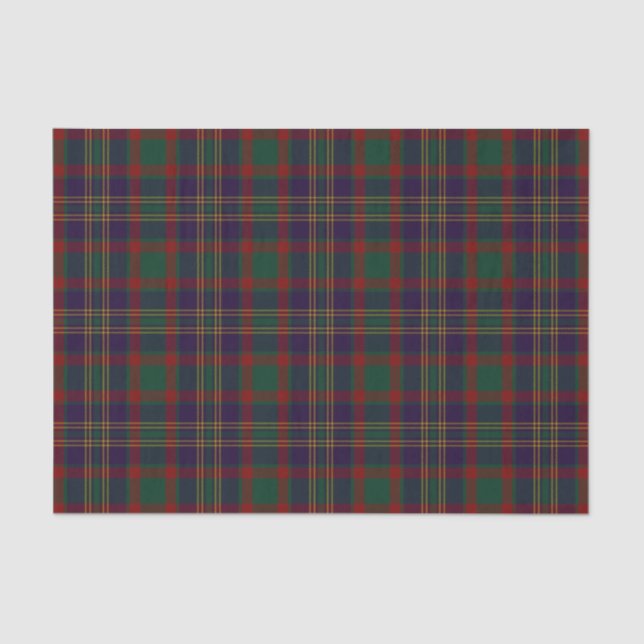 Papel De Seda Tartan do irlandês do condado da cortiça (Frente )