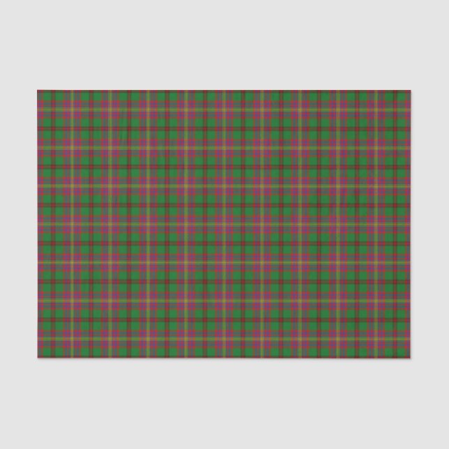 Papel De Seda Tartan Do Padrão Celts Tartan (Frente )