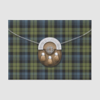Papel De Seda Tartan e Sporran de Campbell do clã