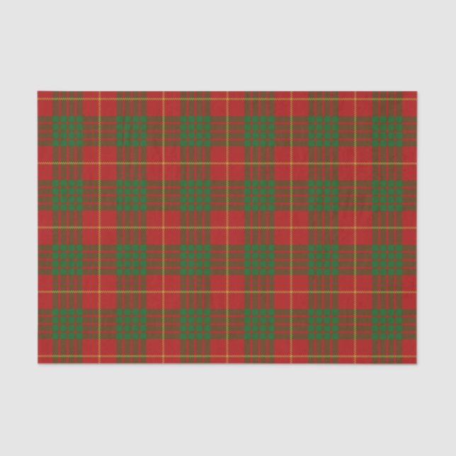 Papel De Seda Tartan escocês de Cameron do clã dos presentes (Frente )