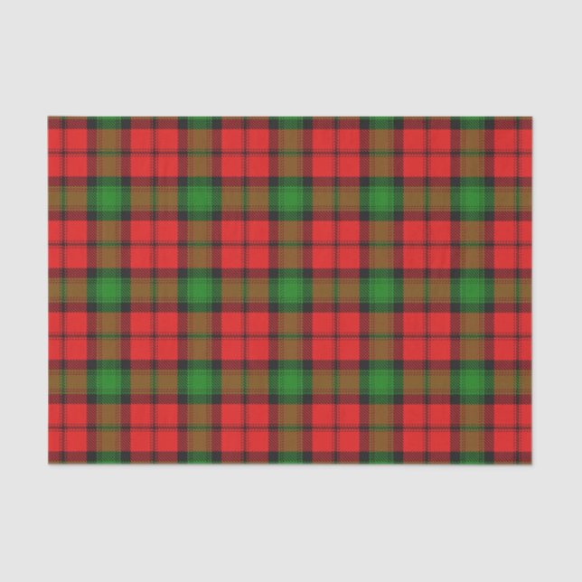Papel De Seda Tartan escocês de Kerr do clã dos presentes (Frente )