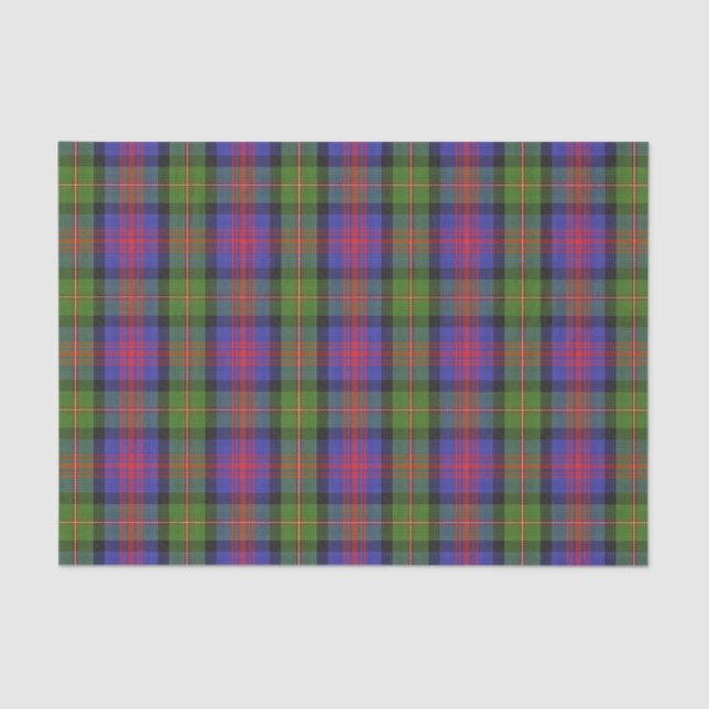 Papel De Seda Tartan escocês de MacLennan do clã dos presentes (Frente )