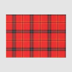 Papel De Seda Tartan vermelho escocês