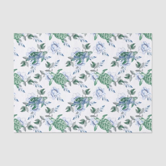 Papel De Seda Tartarugas Marinhas Genéricas (Frente )