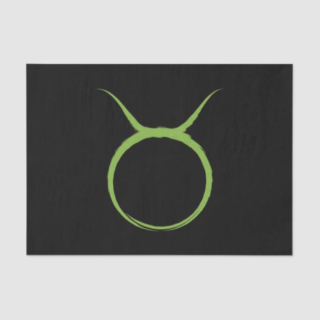 Papel De Seda TAURUS Bull abril maio Astrologia Partido Zodiac (Frente )
