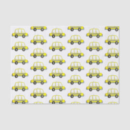 Papel De Seda Taxi NYC Yellow Nova Iorque Checked Cab Impressão