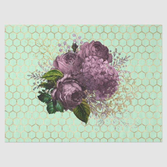 Papel De Seda Tea Garden Bee Series Design 32 (Frente )