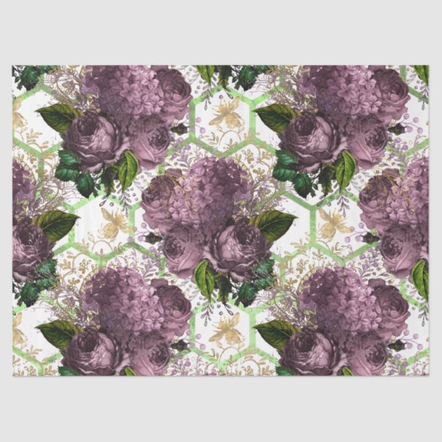 Papel De Seda Tea Garden Bee Series Design 40 (Frente )