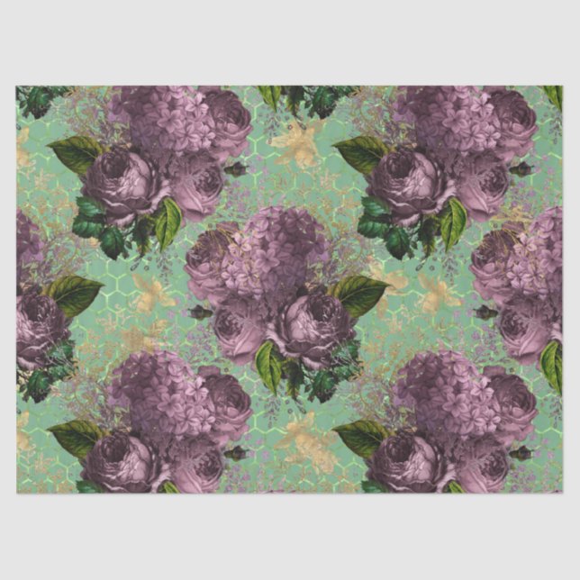 Papel De Seda Tea Garden Bee Series Design 46 (Frente )
