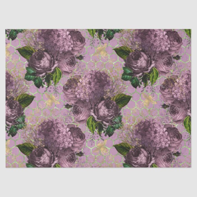 Papel De Seda Tea Garden Bee Series Design 47 (Frente )