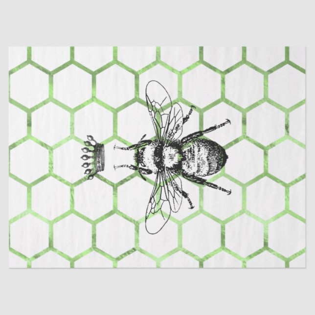 Papel De Seda Tea Garden Bee Series Design 54 (Frente )