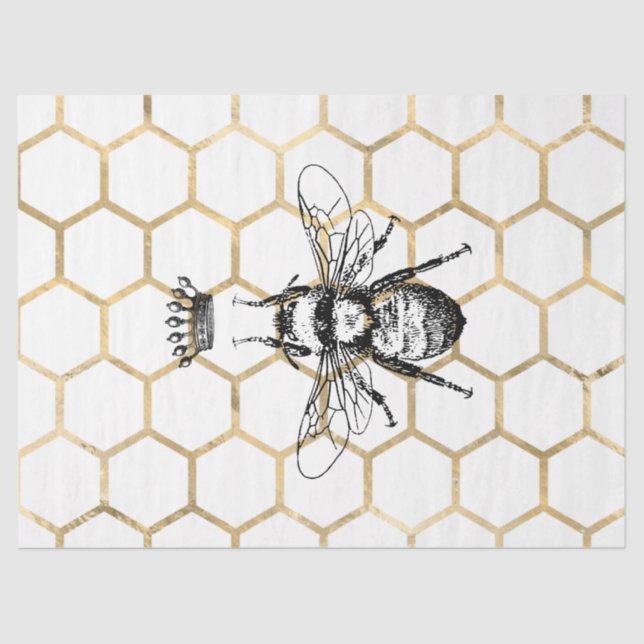 Papel De Seda Tea Garden Bee Series Design 55 (Frente )