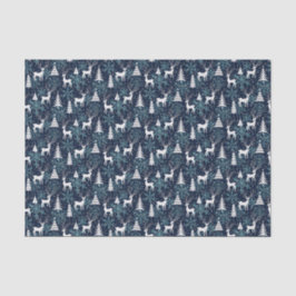 Papel De Seda Teal De Veado De Cristal De Gelo