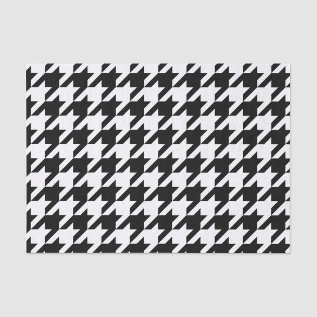 Papel De Seda Tecelagem de dentes Brancos Pretos Retroativos (Frente )