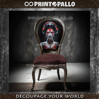 Papel De Seda Techno Japanese cyborg Geisha 