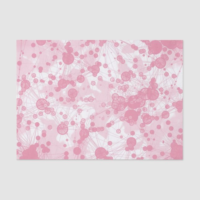 Papel De Seda Tecido Blob Faux Marble - Rosa Bonito (Frente )