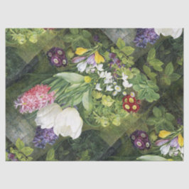 Papel De Seda Tecido Botânico com primavera Bulb