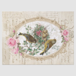 Papel De Seda Tecido cor-de-rosa de Decoupage das coisas