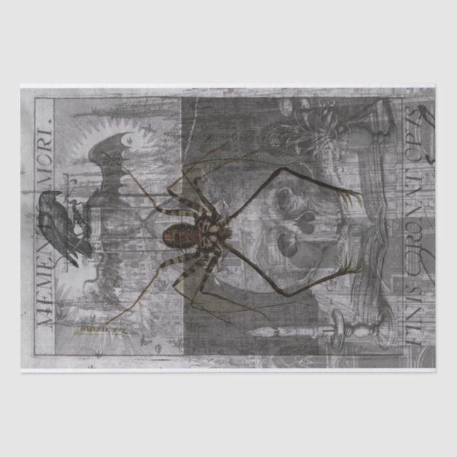 Papel De Seda Tecido de Colagem do Halloween (Frente )