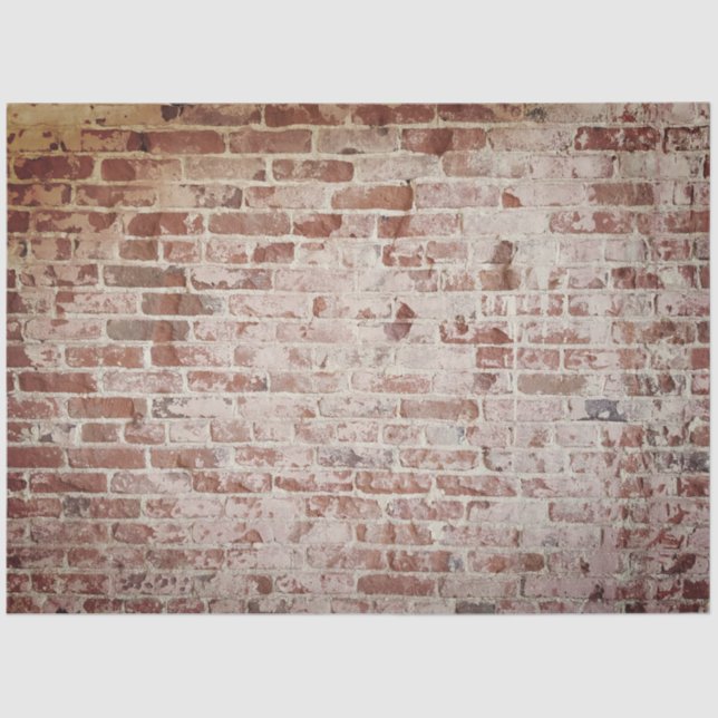 Papel De Seda Tecido de Decodificação de Textura em Tijolos (Frente )