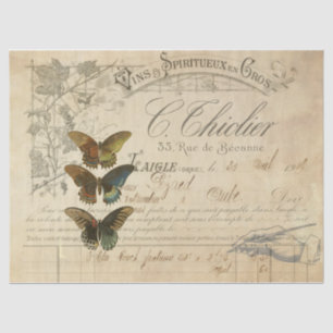 Papel De Seda Tecido de Decoupage das coisas efêmeras