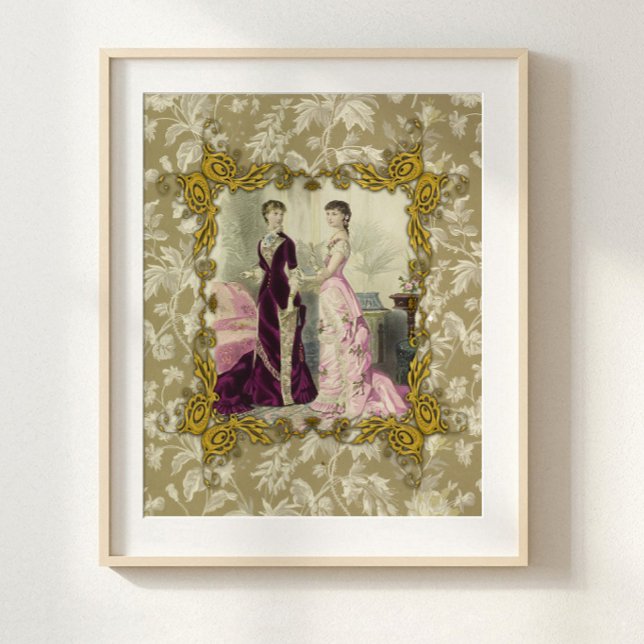 Papel De Seda Tecido de Decoupage de Moda Francesa Vitoriana Rom (Criador carregado)