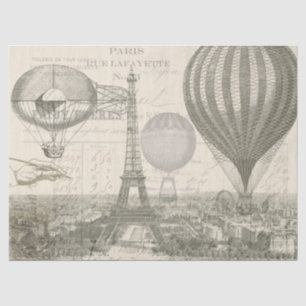 Papel De Seda Tecido de Decoupage do balão das coisas efêmeras