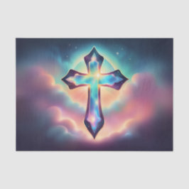 Papel De Seda Tecido de dissociação cruzada iridescente brilhant