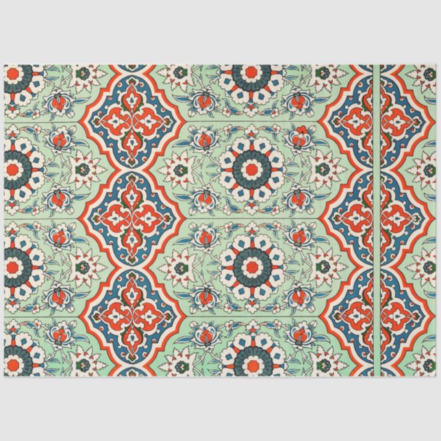 Papel De Seda Tecido de dissociação de azulejos portugueses (Frente )