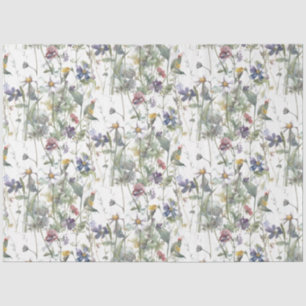 Papel De Seda Tecido de dissociação de pequenos florais