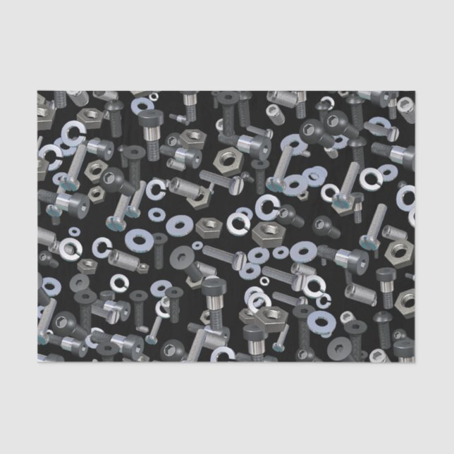 Papel De Seda Tecido de enrolamento - Loucos e parafusos (Frente )