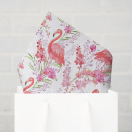 Papel De Seda Tecido de festa com padrão de praia de flamingo ro