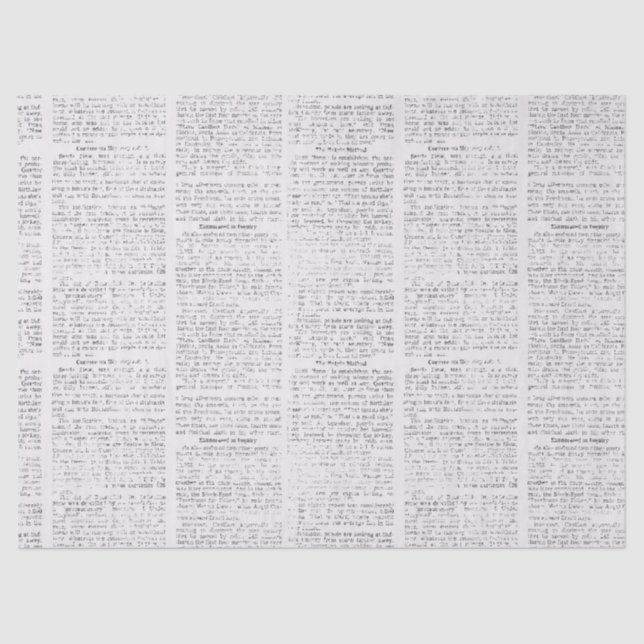 Papel De Seda Tecido de jornal (Frente )