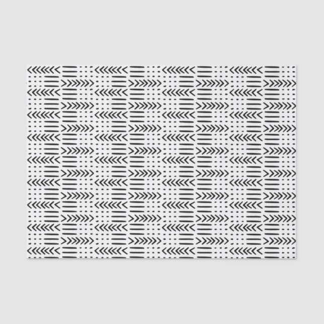 Papel De Seda Tecido de Lama de Seta Tribal (Frente )