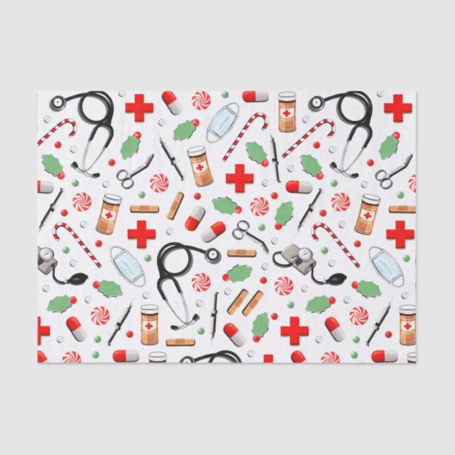 Papel De Seda Tecido de Natal P (Frente )