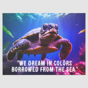 Papel De Seda Tecido de tartaruga marinha/papel de dissociação