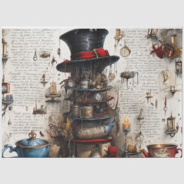 Papel De Seda Tecido de tempo do chá