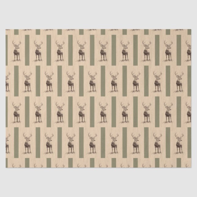 Papel De Seda Tecido de veado (Frente )