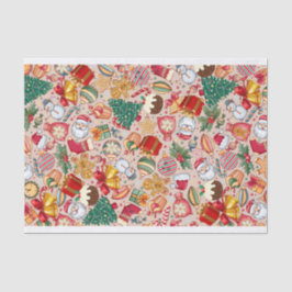 Papel De Seda Tecido - Design de Natal