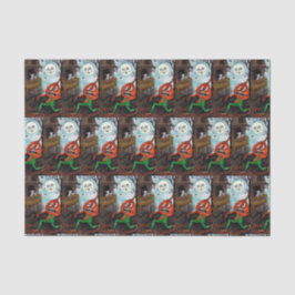 Papel De Seda Tecido do partido do pimpkin do fantasma do Dia