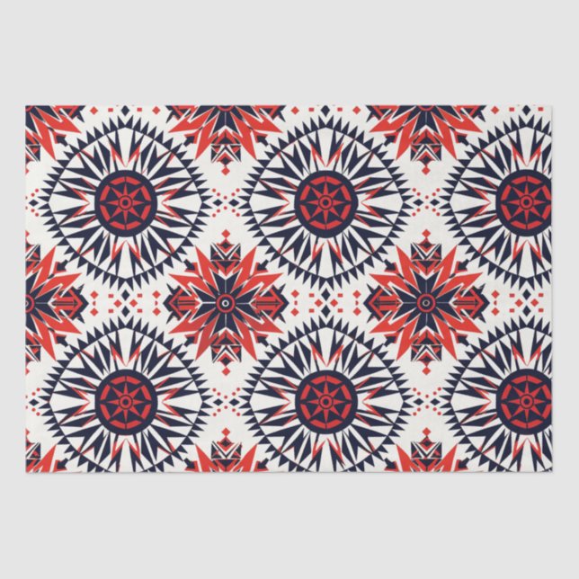 Papel De Seda Tecido elegante "Interlock Cósmico" (Frente )